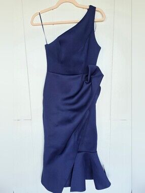 ASOS NWT Scuba Neoprene One Shoulder Dress Size 4